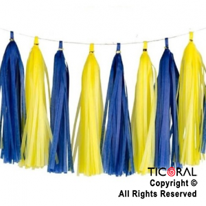 GUIR R6170 BORLAS AZUL Y AMARILLO FLECO x 1